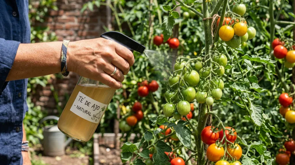 5 dentes de alho e 1 litro de água: o segredo para proteger os seus tomates