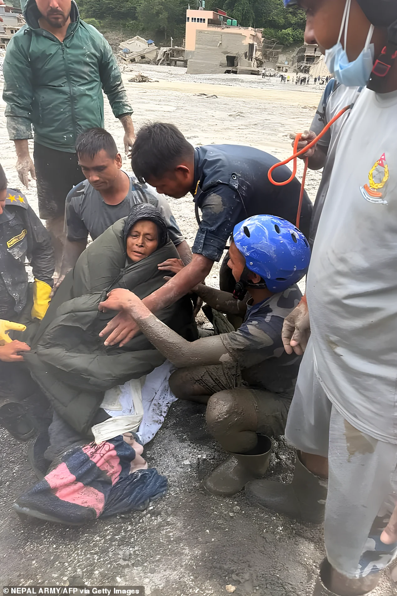 Images released by Nepal