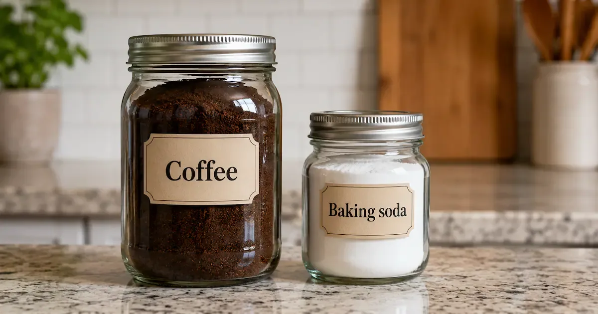 Misturar borra de café com 2 colheres de bicarbonato resolve 4 problemas em casa