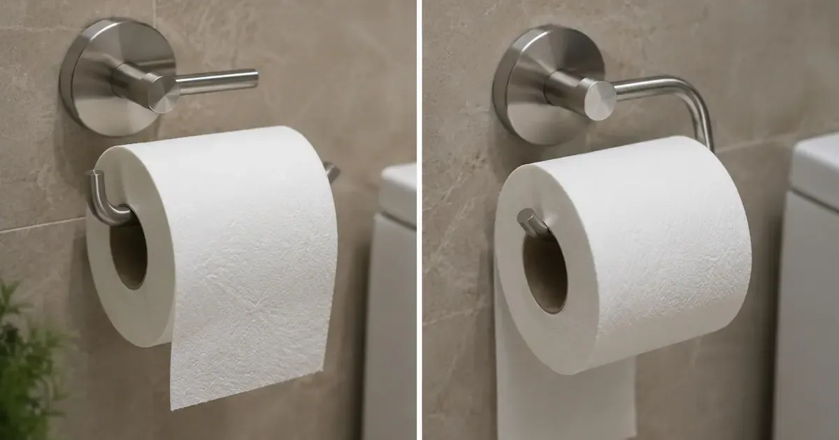 Patente de 1891 acaba com o debate: a verdadeira posição para colocar o papel higiénico