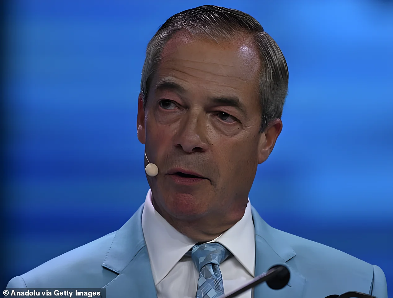 Reform UK leader Nigel Farage spoke at the Reform UK annual conference in Birmingham