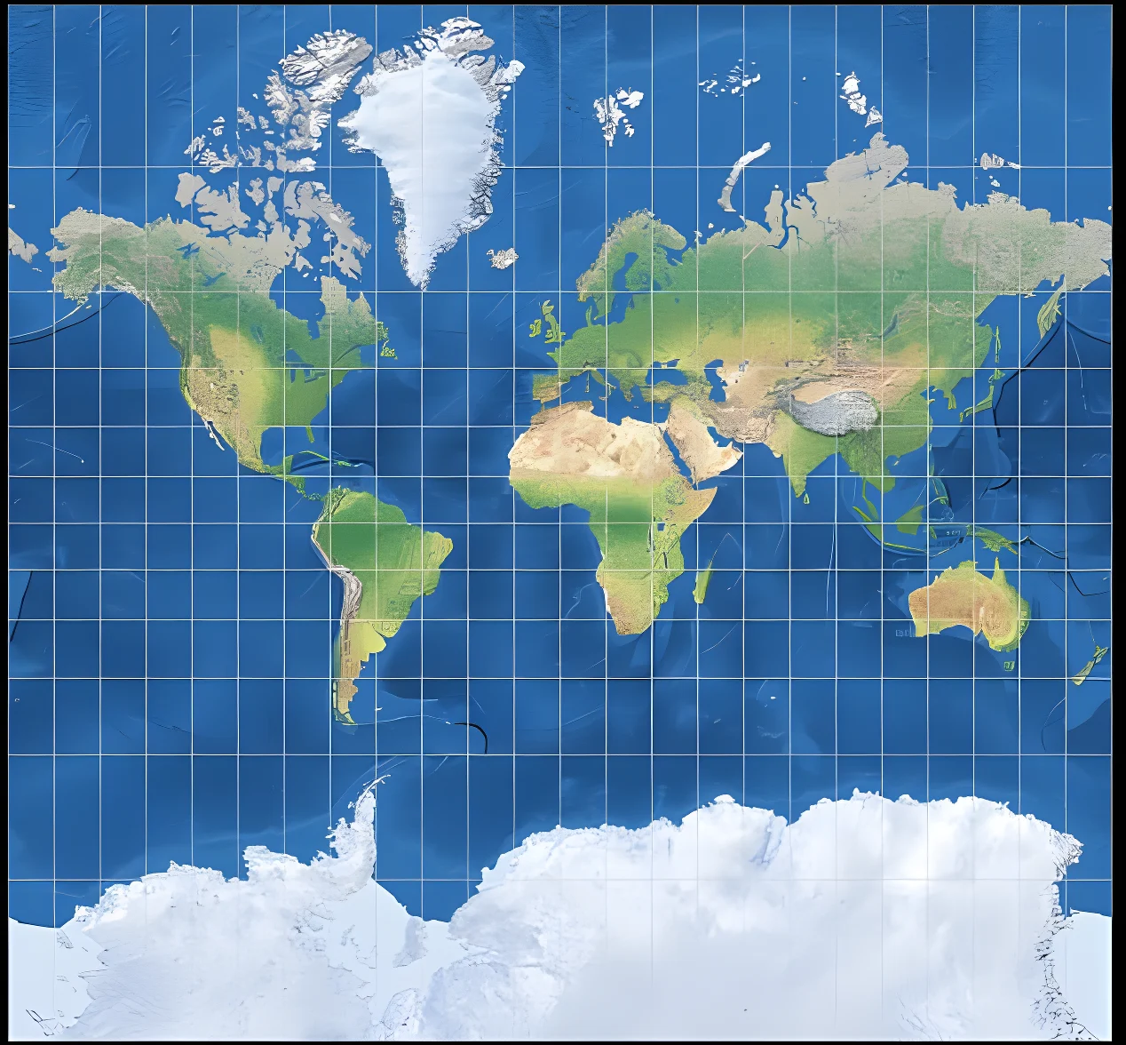 The UN has voted to replace the centuries-old Mercator map (pictured) with one that vastly increases the size of Africa - while shrinking the UK and US